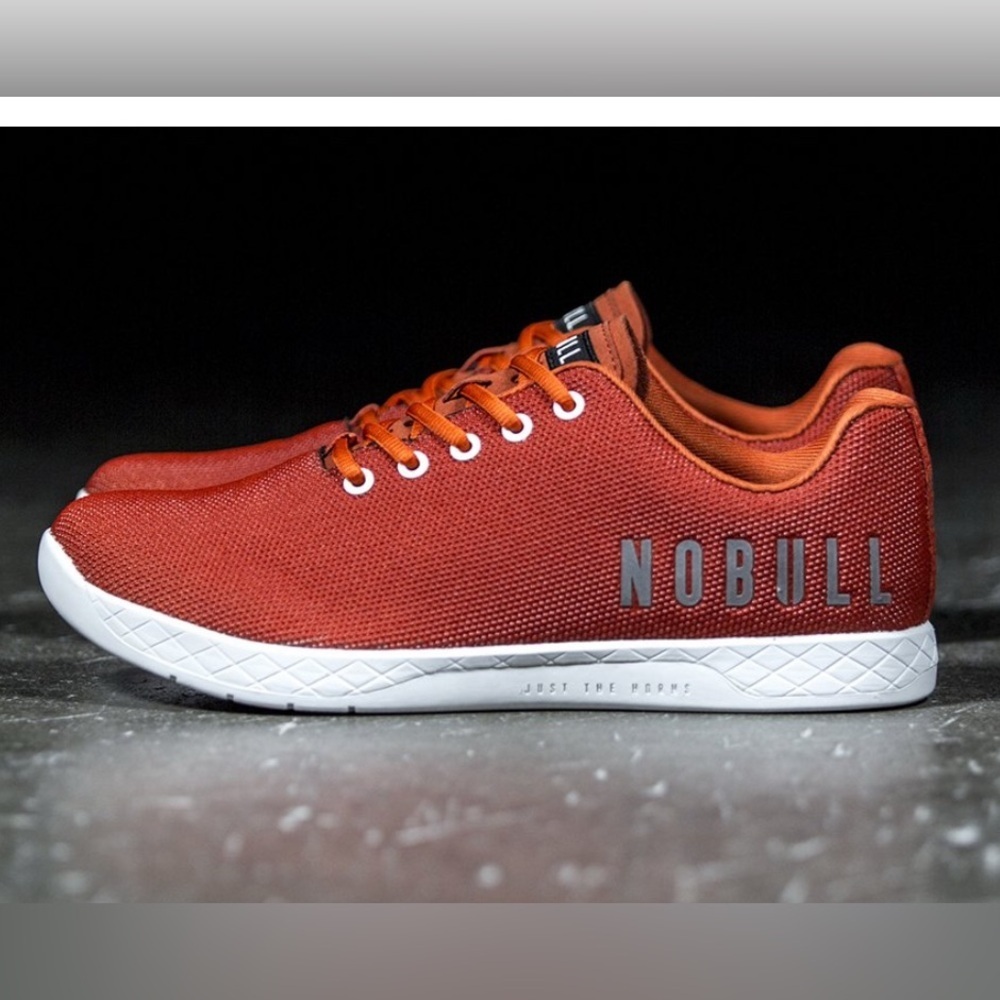 No Bull Nobull Trainers Performance Sneakers Orange Burnt Red- Size 9.5 (women)
